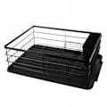 Pikkukuva 1 / 7: Diskiteline Musta Metallia - 44 x 31 x 14,5 cm black 1395