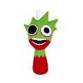 Miniatyrbillede 2 af 2: Jud - Ny til 2025 Sprunki Plys Rythm Box Plys Legetøjsdukke Red with green (20cm 60g)