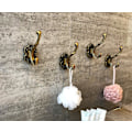 Miniatyrbild 2 av 5: Set med 2 väggkrokar i antik mässing