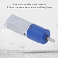 Pikkukuva 8 / 8: DC 12V Mikro Sähköinen Vaihteistomoottori Metallirunkoinen Suuri Vääntömomentti Nopeudenvaihtomoottori D-Akselilla 3000RPM 1:256