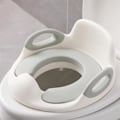 Miniatyrbillede 1 af 4: Baby Toiletreducer - XMTECH - Sæde med pudegreb Ryglæn - Hvid og Grå Vitt och grått