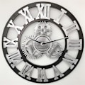 Miniatyrbild 1 av 7: Rustik väggklocka 80 cm - Silver