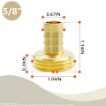 Pikkukuva 2 / 5: 6 kpl messinkiä puutarhaletkun korjausliitin letkun päähän. 5/8\" Barb x 3/4\"