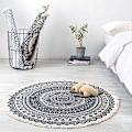 Miniatyrbild 2 av 4: Boho-stil bomullsmatta - flerfärgad - 90 cm