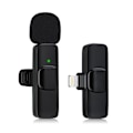 Miniatyrbillede 1 af 5: Trådløs Bluetooth-mikrofon til mobiltelefon, miniklipsmikrofon til videooptagelse, YouTube-streaming/vlog, støjreduktion (iOS med 1 mikrofon) iOS