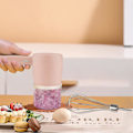 Miniatyrbillede 3 af 5: Ny 2 i 1 mini elpisker, med hvidløgspresser, USB genopladelig aftagelig håndholdt æggepisker, god køkkenhjælper til at lave kager (lyserød)