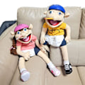 Miniatyrbillede 2 af 5: Jeffy Puppet Jeffy Hand Puppet Tegneserie plyslegetøj udstoppet dukke Boy