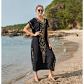 Miniatyrbild 2 av 5: Kvinnors strandklänningar bomull maxi elegant boho lång bikiniöverdrag