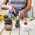 Miniatyrbillede 5 af 5: 1 stk. Håndpresser, dobbelt formål hurtig presse mini citronpresser,