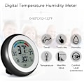 Miniatyrbild 4 av 4: Digital termometer hygrometer fuktighetstemperaturmonitor