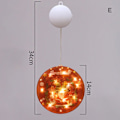 Miniatyrbilde 1 av 10: Jul LED-lys Tegneserie trykte hengende vindu lys alltid på Dekorativt juletema nattlys for hjemmefest E