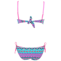 Miniatyrbilde 3 av 6: Damgrimma brasiliansk Push Up-badedrakt Bikini Tribal Bandeau Blomsterdiamanter Stripe Badedrakt Strandklær Bikini MULTI M MULTI
