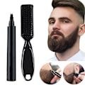 Miniatyrbillede 1 af 5: Pencil Beard Filler Blyant Skægfremhæver Vandtæt Overlægsskægsfarve Formningsværktøj Hår Blyant Sort