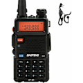 Miniatyrbilde 1 av 5: BAOFENG UV-5R Walkie Talkie FM-sender/mottaker Toveisradio Dobbel skjerm 400-520mHZ 5W To-kanals amatørradio Oppladbart håndholdt radio med