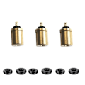 Miniatyrbild 1 av 5: Gaspåfyllningsadapter för att fylla Butanbehållare, Utomhus Campingspis Gascylinder Gastank Brännare Tillbehör Mini Inflation Valve 3pcs
