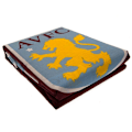 Miniatyrbild 2 av 2: Aston Villa FC Pulse Påslakan Set Enkelsäng Bordeaux/Blå/Gul Maroon/Blue/Yellow Single