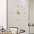 Miniatyrbilde 4 av 5: 3D selvlysende veggklokke Rammeløs akryl DIY digital klokke vegg Luminous clock
