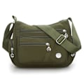 Pikkukuva 4 / 8: Vedenpitävä nailon crossbody-laukku yksinkertaisella olkahihnalla ArmyGreen