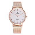 Miniatyrbillede 1 af 5: Mode par Quartz Watch Casual Rose Gold Mesh Band Watch