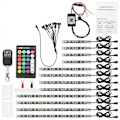 Miniatyrbilde 4 av 4: RGB Motorsykkel LED-lys Under Glow Neon Strip Bluetooth App-kontroll Kit