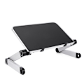 Miniatyrbild 2 av 8: Hopfällbart Laptopbord, Aluminium ergonomiskt stativ (vit) silver 875