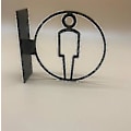 Miniatyrbild 2 av 4: 3D-monterade toalettsskyltar Dörrdekal Män & Kvinnor Toalettskylt Dörrplatta Tips Guide Kreativ skyltning Akrylplack - Plack & Tecken