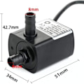Miniatyrbild 5 av 6: Liten 12V vattenpump DC borstlös