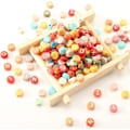Miniatyrbillede 5 af 5: 1000 alfabetperler, akrylperler, 4x7 mm guld alfabet A-Z
