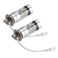 Miniatyrbilde 4 av 5: 2 stk H3 6000K 100W LED 20-SMD Høy Effekt Dimkjøring DRL Pærer HID