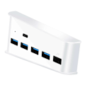 Miniatyrbillede 1 af 5: PS5 USB HUB-konverter USB højhastigheds transmissionsekstension White