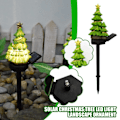 Miniatyrbild 1 av 9: Solcellsdriven utomhus trädgård julgran ljusstativ 1pc