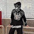 Miniatyrbild 2 av 5: Spiderman Huvtröja för Män Tryckt Huvjacka Streetwear Bästa Julklapp Röd Red S