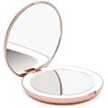 Miniatyrbillede 1 af 5: Oplyst lommespejl, 1x/10x forstørrelse - Stor Makeup-spejl