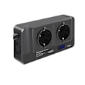 Pikkukuva 2 / 5: 200W Auton muuntaja, Jännitteen muuntaja 12V - 220V Älykkäällä LCD-näytöllä, 2 Pistorasiaa ja 4 USB-C-liitäntää