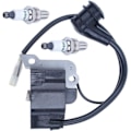Miniatyrbillede 3 af 4: Tændspole Tændstiftssæt Kompatibel med Honda GX35 GX35NT HHT35S UMK435 Græsslåmaskine Trimmer Udskiftningsdel 305