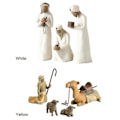 Miniatyrbilde 5 av 5: Willow Tree Håndmalte Skulpturer Figurer Krybbesett Herde-SS1-