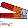 Miniatyrbilde 3 av 5: 2 stk 12V LED-baklys, Universal LED-baklys 20LED-baklys Brems Blinklys Baklykt for tilhenger Traktor campingvogn