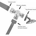 Miniatyrbillede 5 af 5: Solid Messing 3-vejsventil, 3-vejs afledningsventil, 3-vejs bruserventil, G1/2\" T-adapterventil, til bruser, håndbruser og afledningsbruser