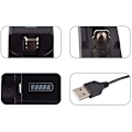 Miniatyrbilde 4 av 5: 3,7v litiumbatteri USB-lader blendende lommelykt tilbehør,