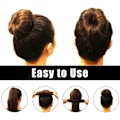 Pikkukuva 3 / 5: 4 kpl Magic Hair Bun (Beige), Frisyr Donut Bun Maker, Hårbulle