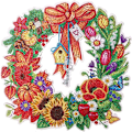 Miniatyrbild 1 av 5: Små pickles, 3-delad doppskålset rosa japansk körsbärsblomma