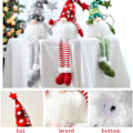 Miniatyrbillede 2 af 5: Tomte Dekoration, Lysende Tomte, Tomte Plyschdocka, LED Miniatyrfigurer Sæt af 3 til Soveværelse Pejs