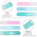 Pikkukuva 4 / 5: 3-pack professionella nagelfilar i glas av premiumkvalitet med case Multicolo