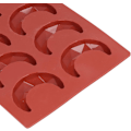 Miniatyrbillede 3 af 5: Form, 8-huls måneformet form 3-dimensionel chokoladekageform til hjemmebagning køkken