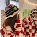 Miniatyrbillede 3 af 5: Dames Strikket Hatte Kasket Boho Strikkede Spandhatte Håndlavede Cloche Hæklet Hatte color