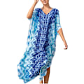 Miniatyrbild 1 av 5: Kvinnors tryckta Kaftan Maxi strandkjol En storlek