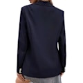 Pikkukuva 3 / 4: Naisten yksipainikkeinen bleiseri takki pitkähihainen takki Business Casual Slim Fit Ulkovaatteet Tummansininen Dark Blue L