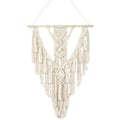 Miniatyrbild 1 av 3: Macrame väggbonad bomull liten konst vävd gobeläng vägg
