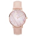 Miniatyrbillede 1 af 6: Nyt Mode Enkelt Ur Dameure Casual Dame Læder Kvartsur Ur Kvinder Relogio Feminino Zegarek Damski Pink(.606)
