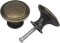 Miniatyrbild 2 av 5: 16pcs Vintage Drawer Handles 29mm Round Bronze Box Pulls Brass-FA-